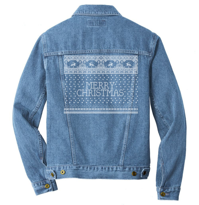 Merry Christmas Men Denim Jacket | Artistshot
