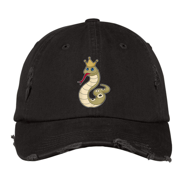 Snake King Crown T Shirt Vintage Cap | Artistshot