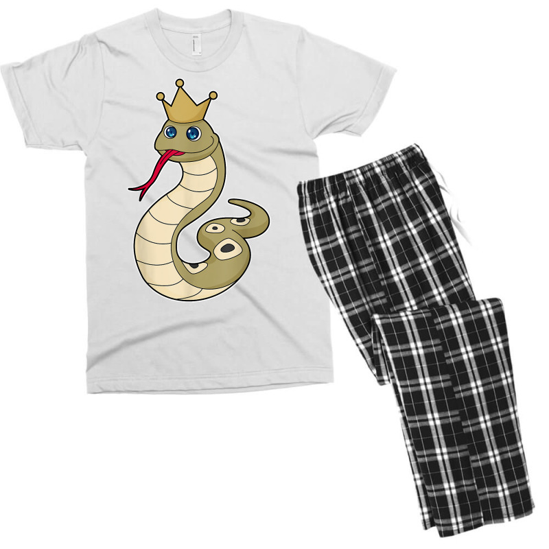 Snake King Crown T Shirt Men's T-shirt Pajama Set | Artistshot