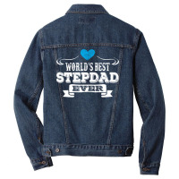 Worlds Best Stepdad Ever 1 Men Denim Jacket | Artistshot