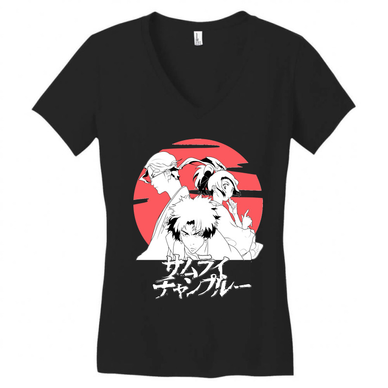 Samurai Champloo Women's V-Neck T-Shirt by johnHarlow | Artistshot