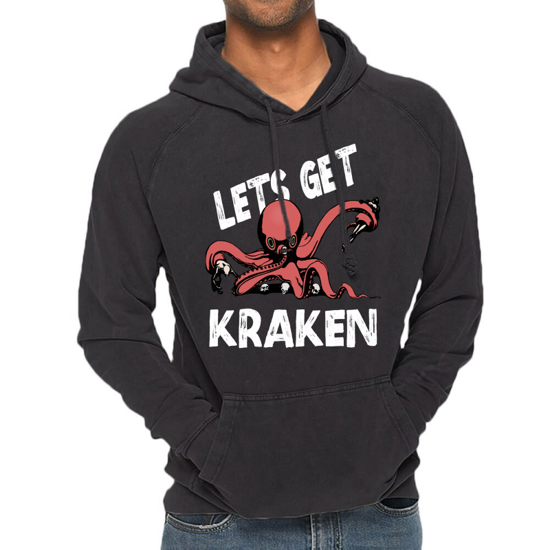 Gift For Fans Lets Get Kraken Art Vintage Hoodie | Artistshot