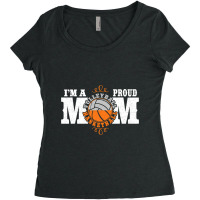 I'm A Proud Basketball Volleyball Mom   Combined Sports T Shirt Women's Triblend Scoop T-shirt | Artistshot