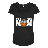 I'm A Proud Basketball Volleyball Mom   Combined Sports T Shirt Maternity Scoop Neck T-shirt | Artistshot