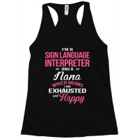 Sign Language Interpreter, Nana Racerback Tank | Artistshot