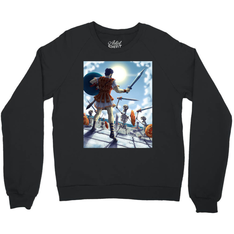 Odyssey Of The Ages Poster Action Crewneck Sweatshirt | Artistshot