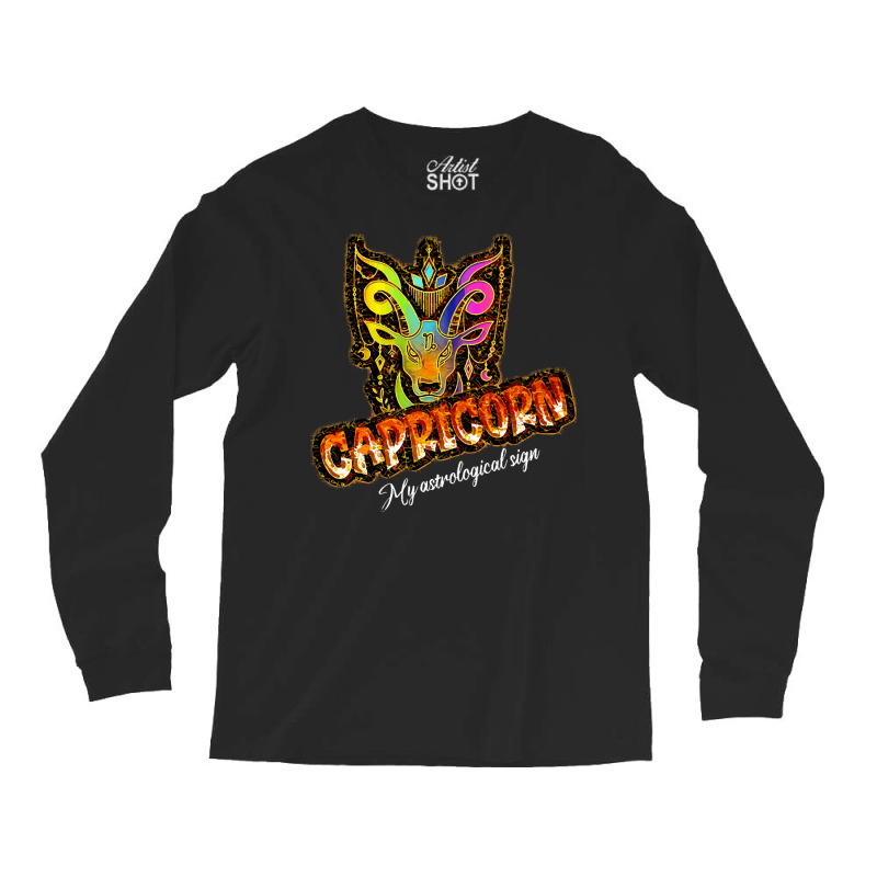 Zodiac T  Shirt Capricorn, My Astrological Sign, Zodiac T  Shirt Long Sleeve Shirts | Artistshot