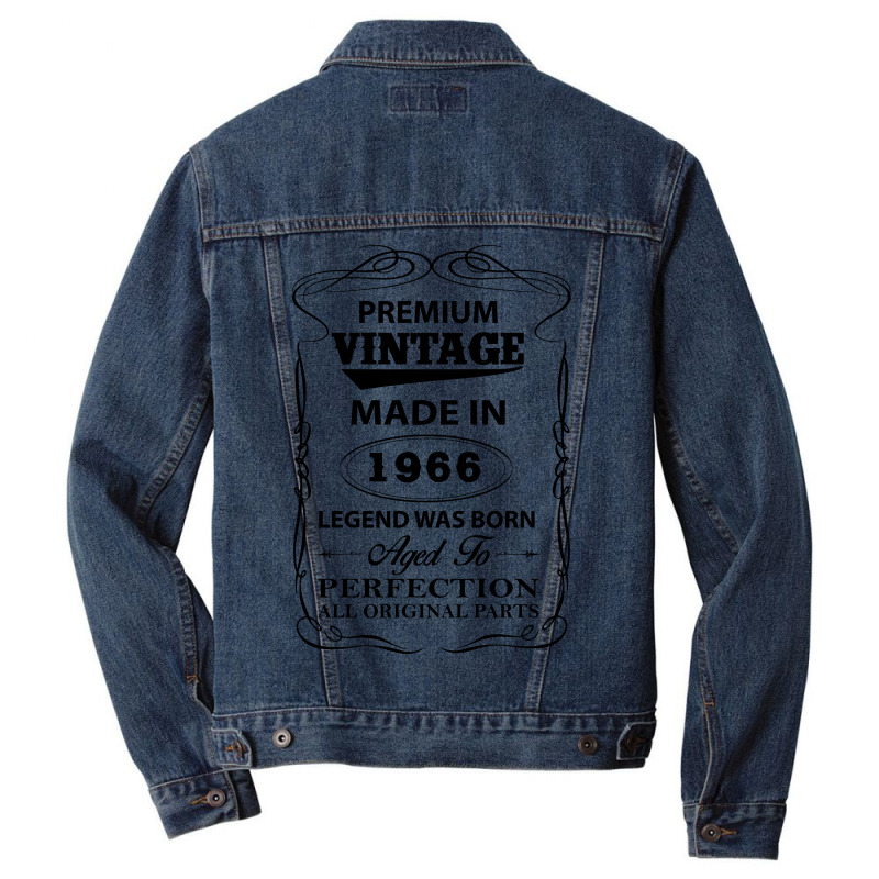 Vintage Legend Was Born 1966 Men Denim Jacket | Artistshot