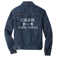 I Drink And I Know Things Men Denim Jacket | Artistshot