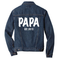 Papa Est. 2015 W Men Denim Jacket | Artistshot