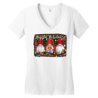 Happy Holidays Gnomes Christmas Women's V-neck T-shirt | Artistshot