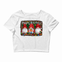 Happy Holidays Gnomes Christmas Crop Top | Artistshot