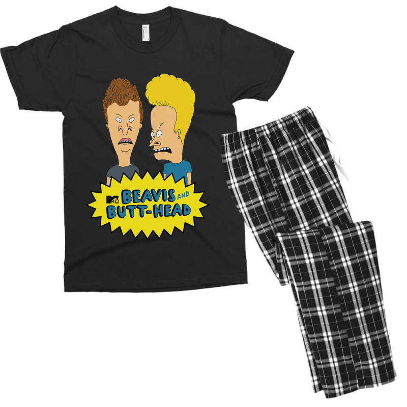 Character Animated Man Yellow Hair Mens My Favorite Men's T-shirt Pajama Set | Artistshot