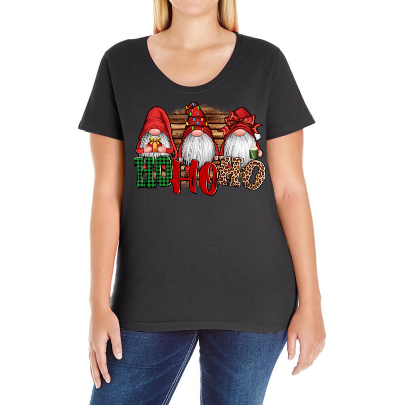 Ho Ho Ho Christmas Gnomes Ladies Curvy T-shirt | Artistshot