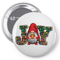 Joy Christmas Gnome Joy To The World Pin-back Button | Artistshot