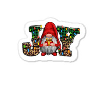 Joy Christmas Gnome Joy To The World Sticker | Artistshot