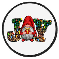 Joy Christmas Gnome Joy To The World Round Patch | Artistshot