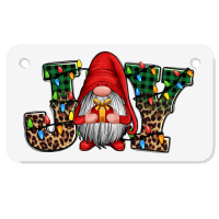 Joy Christmas Gnome Joy To The World Motorcycle License Plate | Artistshot