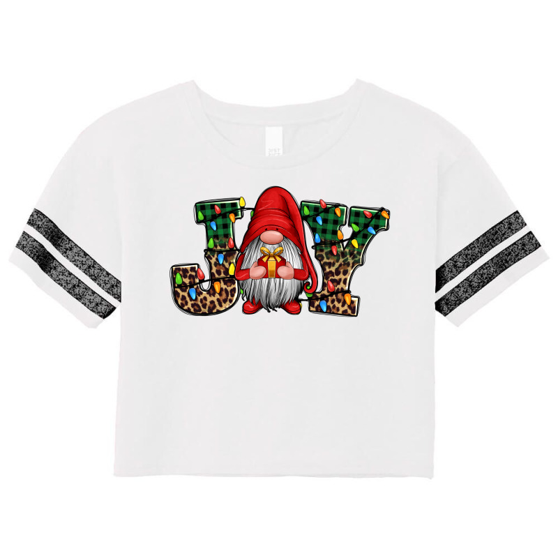 Joy Christmas Gnome Joy To The World Scorecard Crop Tee | Artistshot