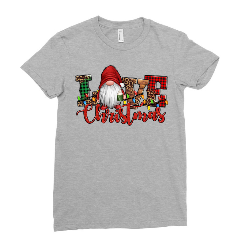 Love Christmas Gnome Ladies Fitted T-shirt | Artistshot