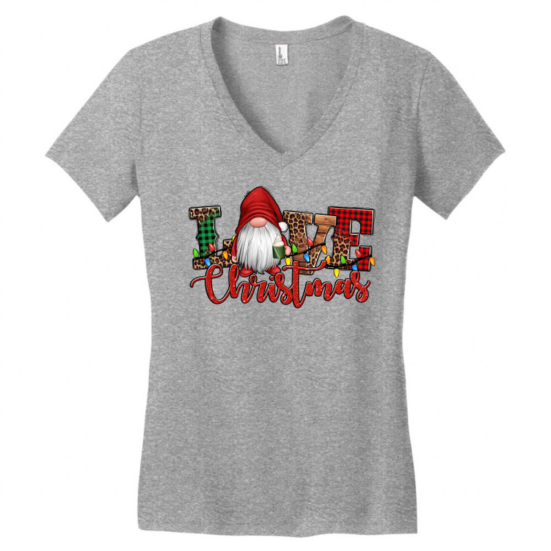 Love Christmas Gnome Women's V-neck T-shirt | Artistshot