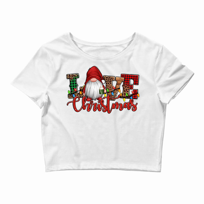 Love Christmas Gnome Crop Top | Artistshot