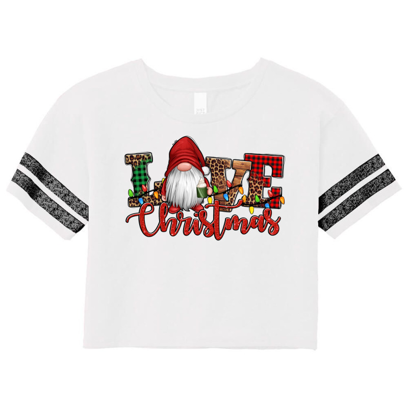 Love Christmas Gnome Scorecard Crop Tee | Artistshot