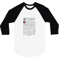 Holy Hand Grenade Script 3/4 Sleeve Shirt | Artistshot