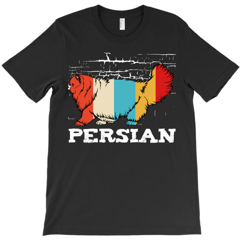 Cat T  Shirt Persian Cat   Retro Style Cat Vintage Kitty T  Shirt (1) T-shirt | Artistshot