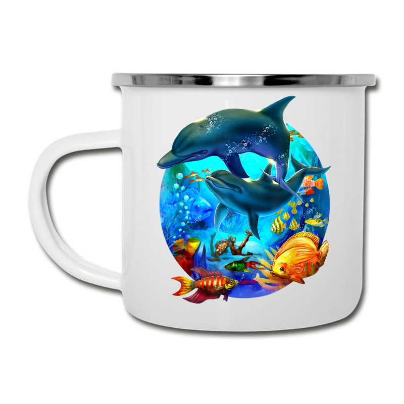 Dolphin Sea Life Save The Ocean Marine Biology Aquarium T Shirt Camper Cup | Artistshot