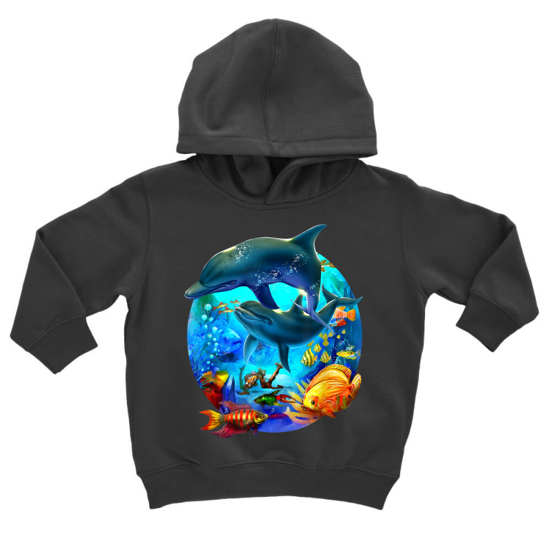 Dolphin Sea Life Save The Ocean Marine Biology Aquarium T Shirt Toddler Hoodie | Artistshot