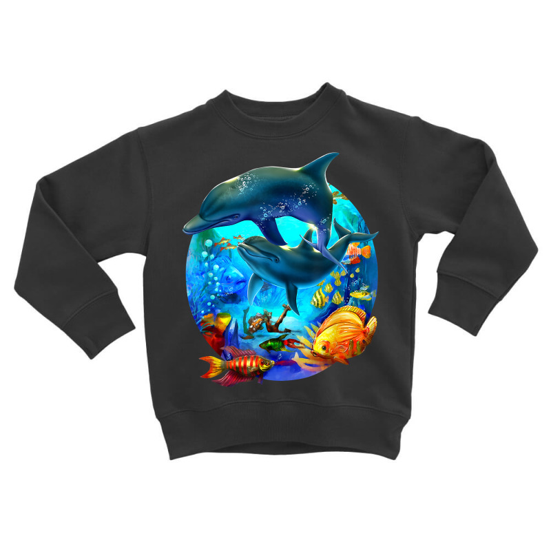 Dolphin Sea Life Save The Ocean Marine Biology Aquarium T Shirt Toddler Sweatshirt | Artistshot