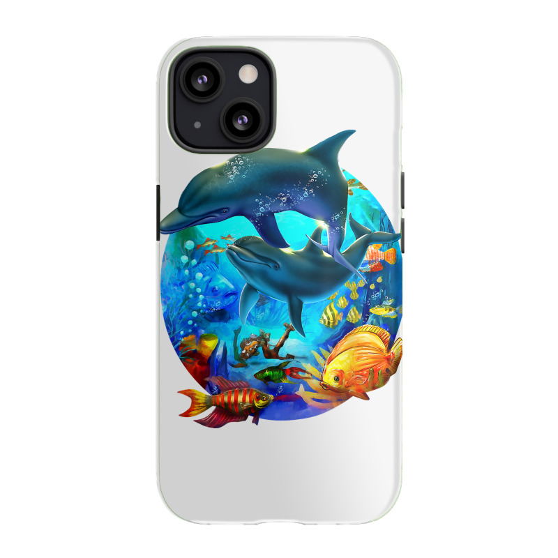 Dolphin Sea Life Save The Ocean Marine Biology Aquarium T Shirt Iphone 13 Case | Artistshot