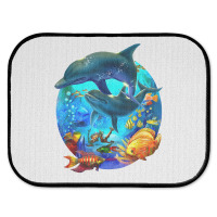 Dolphin Sea Life Save The Ocean Marine Biology Aquarium T Shirt Rear Car Mat | Artistshot