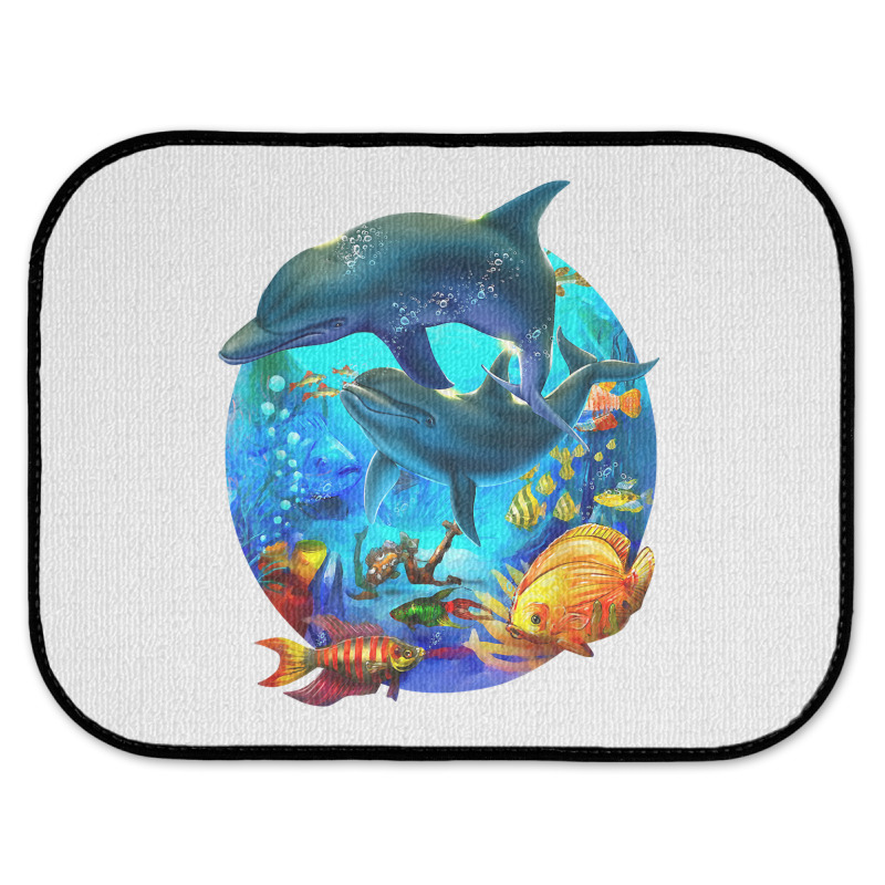 Dolphin Sea Life Save The Ocean Marine Biology Aquarium T Shirt Rear Car Mat | Artistshot