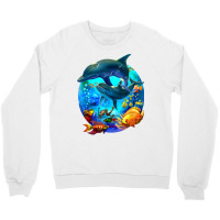 Dolphin Sea Life Save The Ocean Marine Biology Aquarium T Shirt Crewneck Sweatshirt | Artistshot