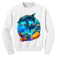 Dolphin Sea Life Save The Ocean Marine Biology Aquarium T Shirt Youth Sweatshirt | Artistshot