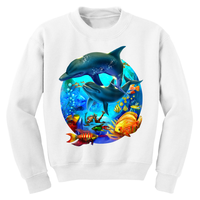 Dolphin Sea Life Save The Ocean Marine Biology Aquarium T Shirt Youth Sweatshirt | Artistshot