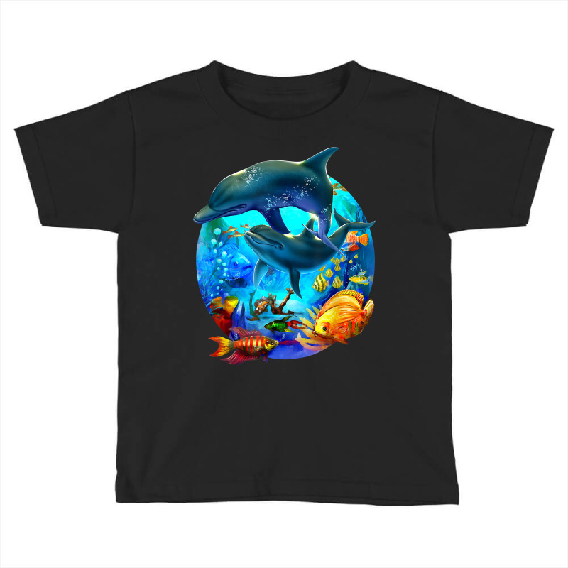 Dolphin Sea Life Save The Ocean Marine Biology Aquarium T Shirt Toddler T-shirt | Artistshot