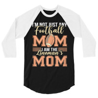 Womens Football Mama Player Mom Lineman's Mom Game Match Day Party 3/4 Sleeve Shirt | Artistshot