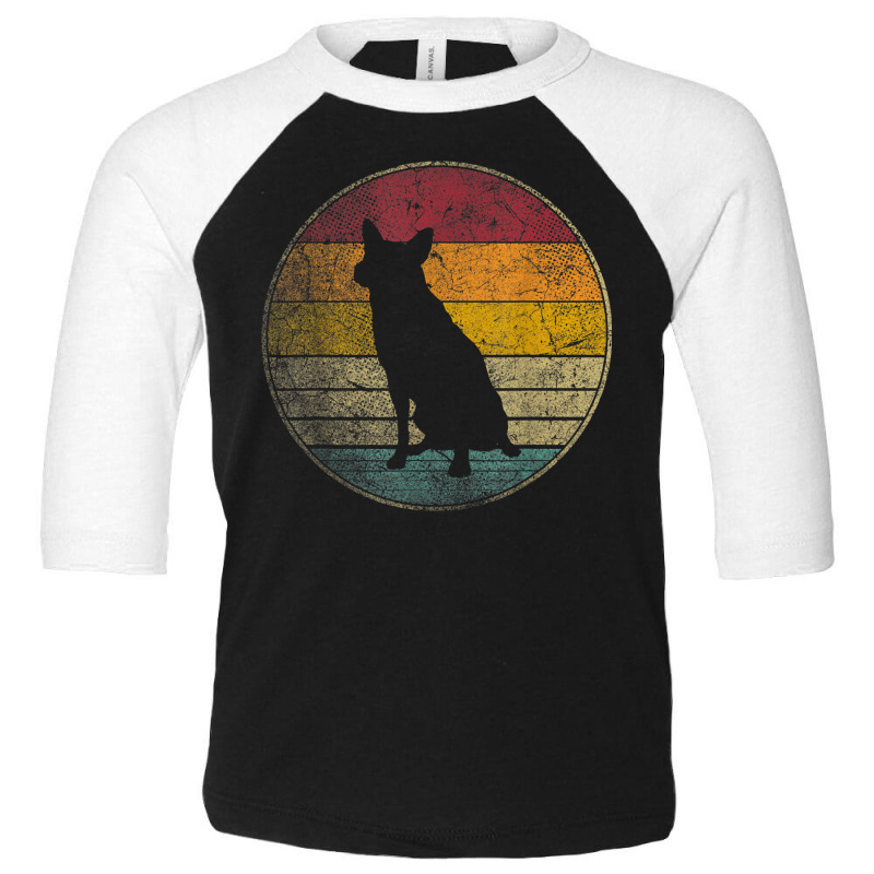 Australian Cattle Dog Gift Shirt Retro Style Vintage 70s 80s T Shirt Toddler 3/4 Sleeve Tee by PET LOVE | Artistshot