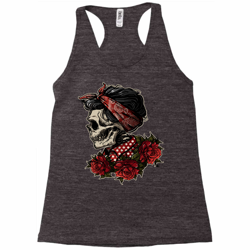 Sugar Skull Girl T  Shirt La Calavera Catrina Halloween Candy Sugar Sk Racerback Tank by prefermeaning | Artistshot