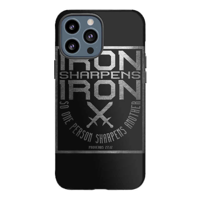 Iron Sharpens Iron  Holy Christian Bible Verse Animations Characters Iphone 13 Pro Max Case | Artistshot