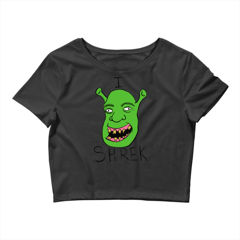 Music Vintage Green Monster Funny Gifts Boys Girls Crop Top by ArtistAlly | Artistshot