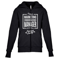 Marketing Communications Manager Youth Zipper Hoodie | Artistshot