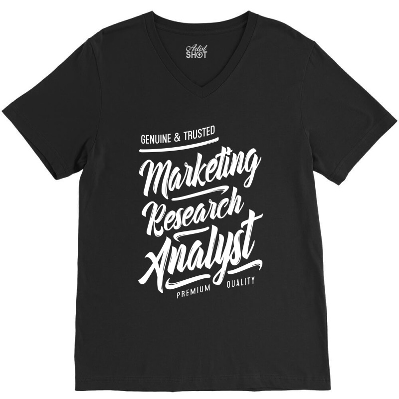 Marketing Research Analyst V-Neck Tee by cidolopez | Artistshot