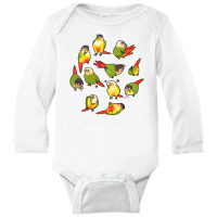 Green Cheek Conure's Daily To Do List T Shirt Long Sleeve Baby Bodysuit | Artistshot