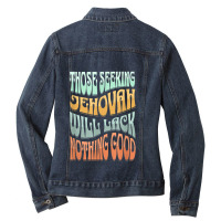 Jehovah's Witness Supplies Jw Org Accessories Jw Day Gift Ladies Denim Jacket | Artistshot