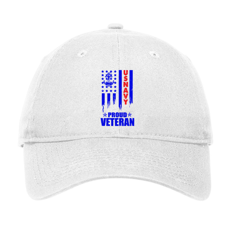 Us Navy Proud Veteran Adjustable Cap by TopTshirt | Artistshot