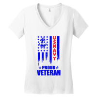 Us Navy Proud Veteran Women's V-neck T-shirt | Artistshot